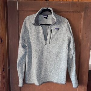 Patagonia Gray Zip Up Better Sweater